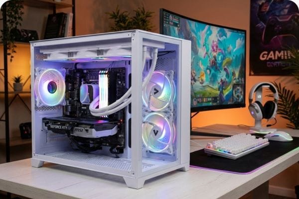 Ginger6 gaming PC setup