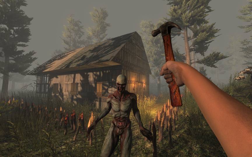 7 Days to Die at high settings — improved terrain detail and lighting