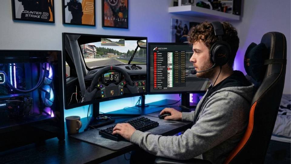 ACC VR racer — full immersion, spatial depth for braking point judgement