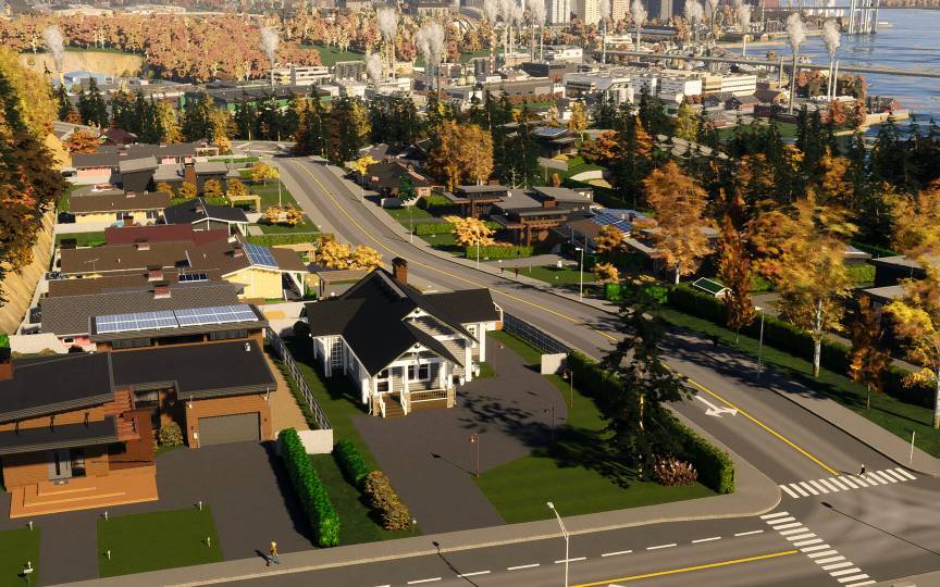 Cities Skylines small starter city — early development, low hardware demand