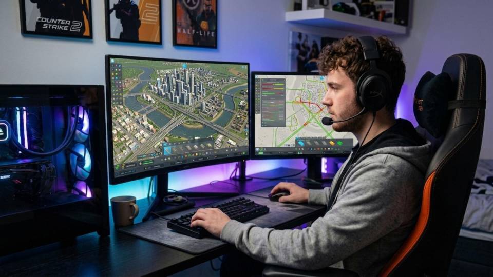 Serious Cities Skylines player managing a large city project