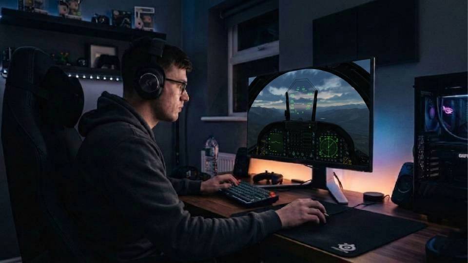 DCS World flat screen pilot — single module, Caucasus map, PvP or PvE