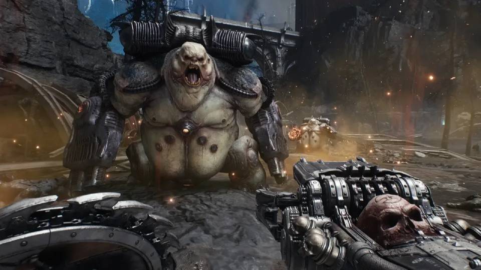 Doom: The Dark Ages ultra settings — maximum dynamic lighting, shadow quality, and surface detail