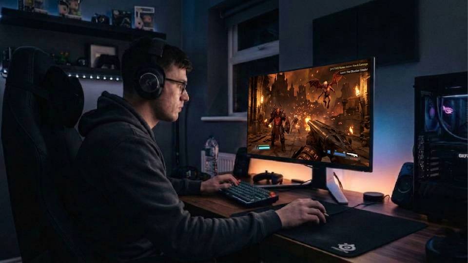 High frame rate gaming setup for Doom: The Dark Ages at 1080p