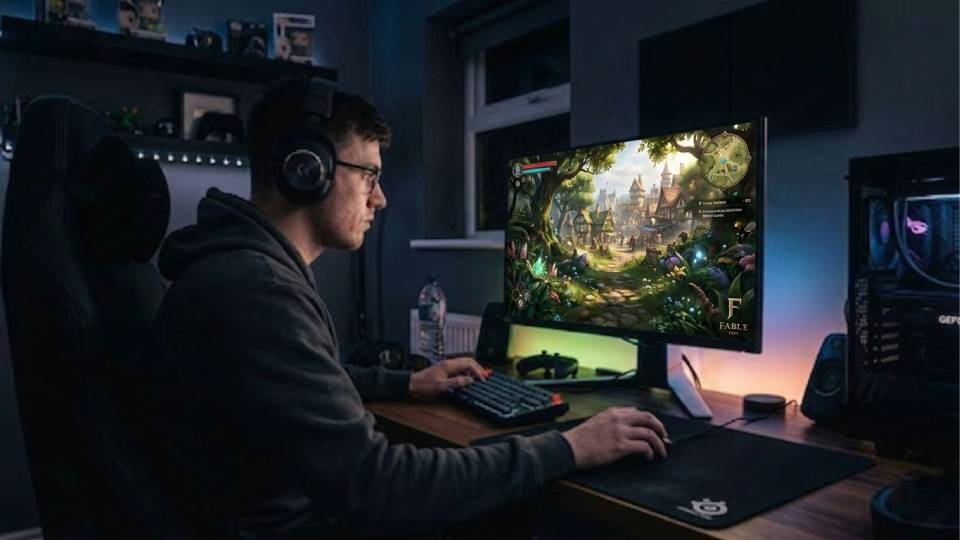 Gaming setup for Fable 2026 — returning franchise player, 1440p open world RPG