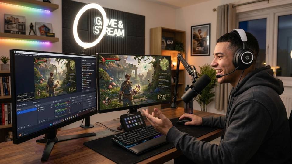 Gaming setup ready for Fable 2026 launch — day-one PC buyer