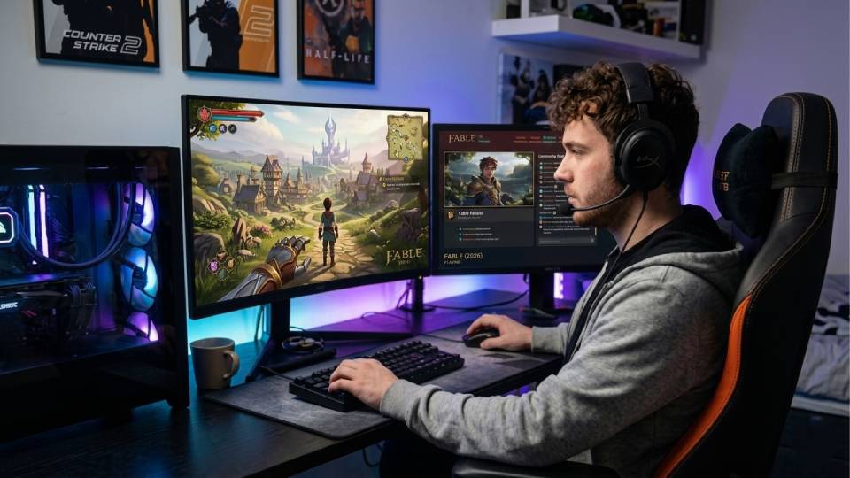 4K gaming setup for Fable 2026 alongside The Witcher 4 and other open world RPGs
