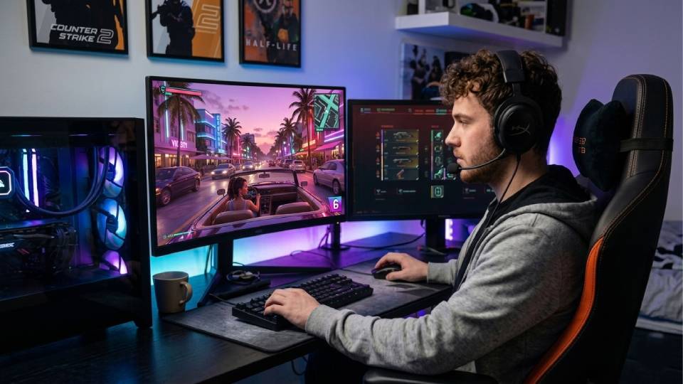 New GTA buyer setting up their first Ginger6 gaming PC