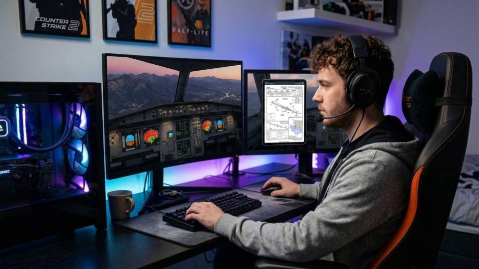 Serious flight sim pilot — payware aircraft, study-level procedures