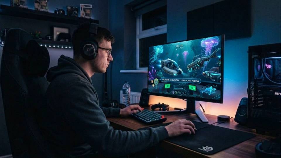 Entry gaming setup for Subnautica 2 — returning series fan at 1080p