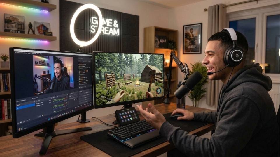 Co-op group playing The Forest — Ginger6 gaming PC for multiplayer survival