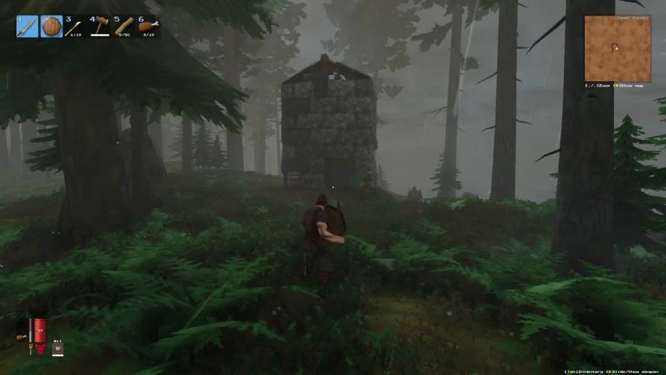 Valheim vanilla at 1080p medium-high settings — budget build