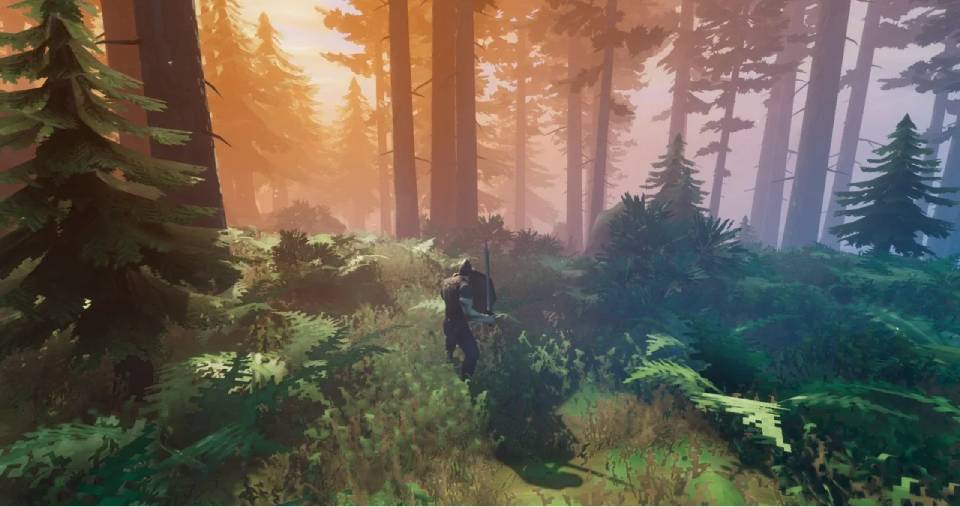 Valheim with full graphical mods at 1440p ultra — high-end build