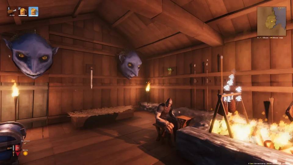 Valheim with full graphical mods at 1440p — atmospheric lighting, HD textures, enhanced environment
