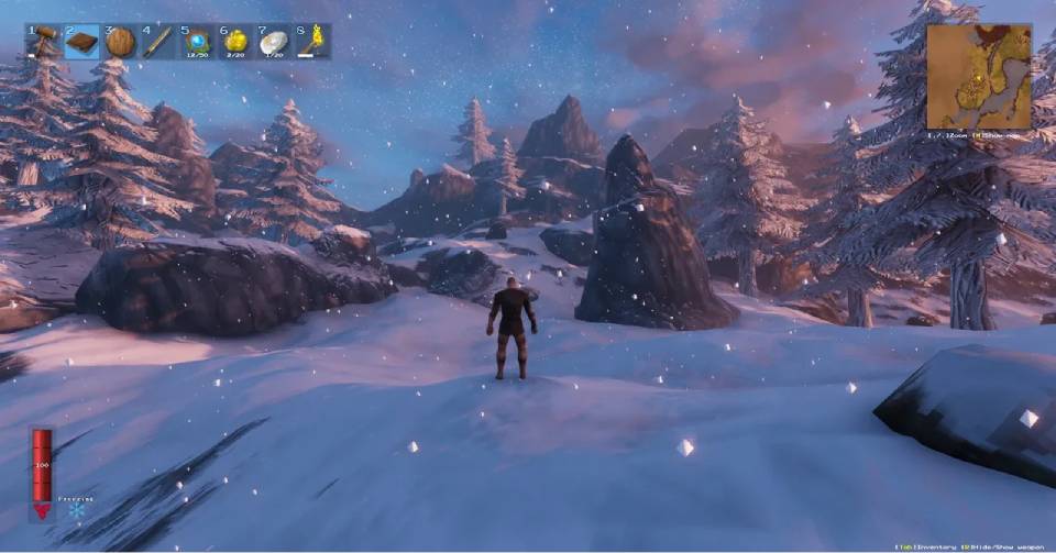 Valheim with graphical mods at 1440p — mid-range build