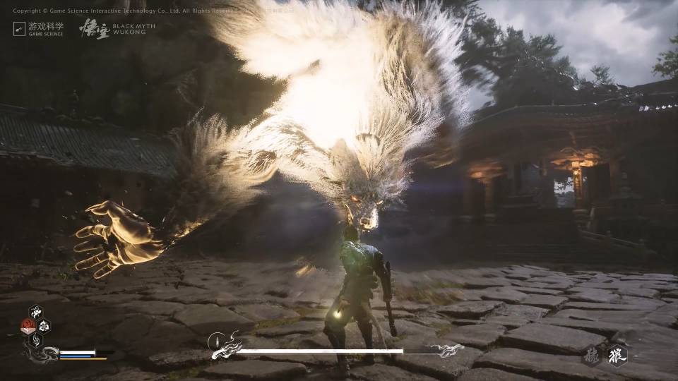 Black Myth: Wukong at ultra settings — full Nanite geometry, Lumen global illumination, high-fidelity hair simulation