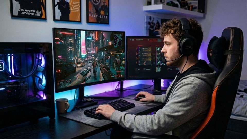 Player returning to Cyberpunk 2077 on a new high-performance build