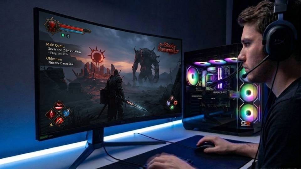 Ginger6 custom gaming PC hand-assembled in Wolverhampton — built for The Blood of Dawnwalker across multiple playthroughs