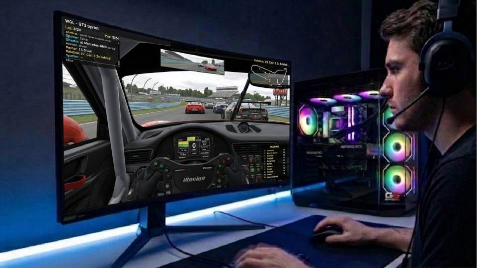 Ginger6 gaming PC for iRacing — hand-assembled in Wolverhampton, stress-tested 24 hours