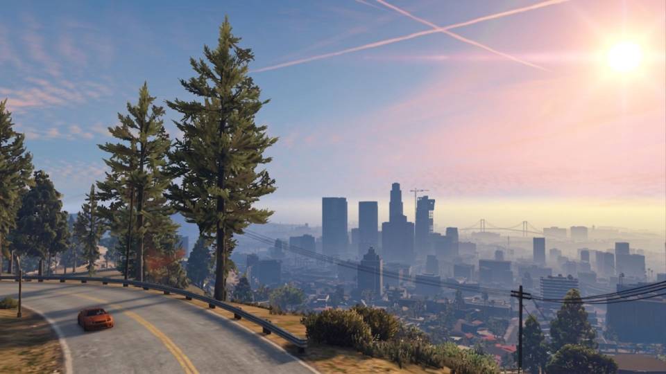 GTA 5 4K ultra settings with maximum draw distance