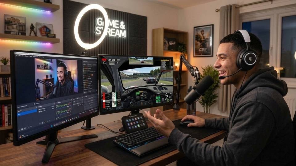 iRacing triple screen racer — full absorbing setup, endurance racing