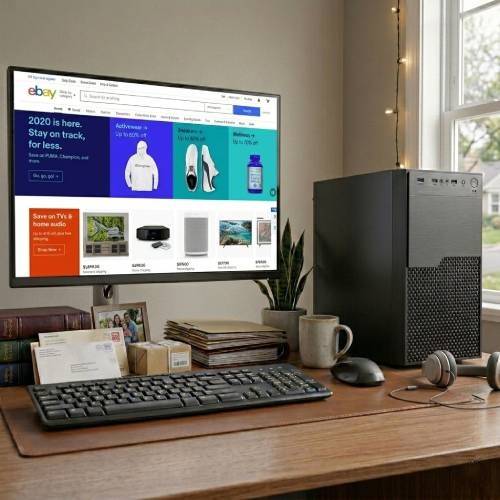 Remote working desktop PC built by Ginger6 for home office and video calls
