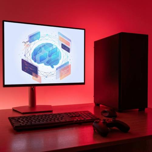 Custom AI and machine learning workstation built by Ginger6 for PyTorch and TensorFlow