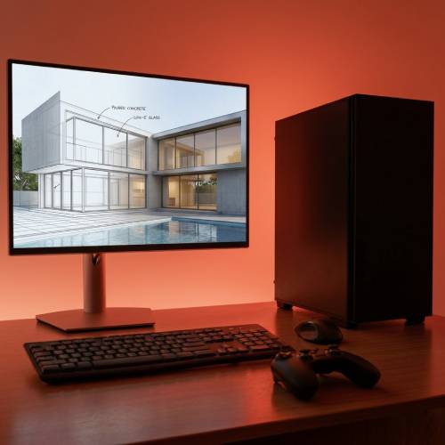 Custom architecture workstation built by Ginger6 for Revit and ArchiCAD