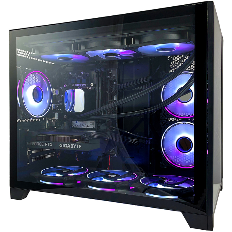 Rear panel of the G6 Typhoon X5, RTX 5070 Ti DisplayPort and HDMI outputs alongside the B760M D3HP WIFI6 USB and Wi-Fi 6 ports
