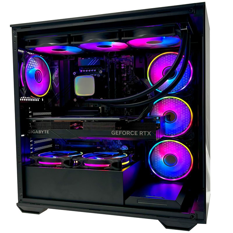 Inside a Ginger6 custom PC — clean cable management and quality components