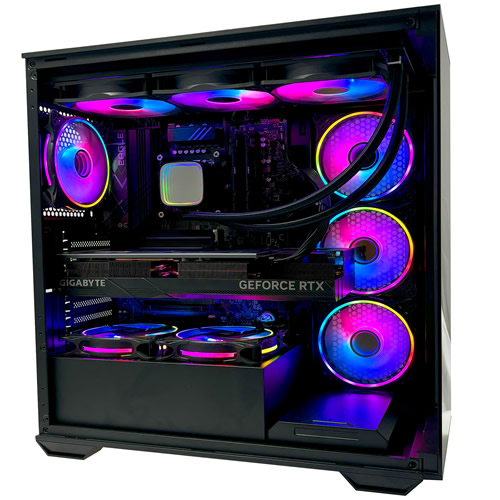 Rear panel of the G6 Galactic U2, Nvidia RTX 5080 DisplayPort and HDMI outputs alongside the Z890 UD WIFI6E USB4 Type-C, 2.5GbE LAN, and Wi-Fi 6E antenna ports